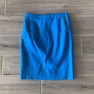 Blue J. Crew pencil skirt 0P